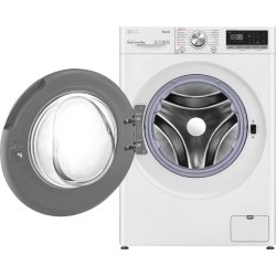 LG FV90VNS2QE vaskemaskine, 9 KG, hvid