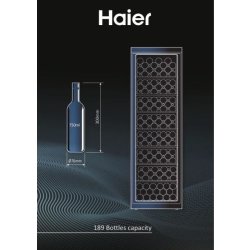 Haier vinkøler 60 serie 5, sort