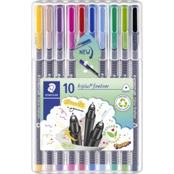 Staedtler Triplus Fineliner | 10 färger