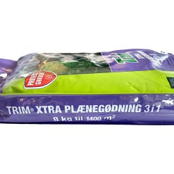 Trim 3-i-1 Xtra plænegødning, 8 kg.