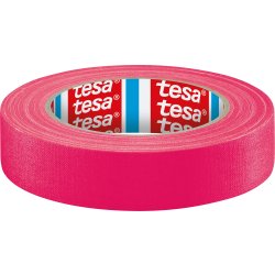 tesa selvlysende eventtape, 25mm x 19m, pink