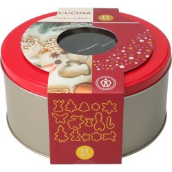 Udstikkersæt Rustfrit Stål, jule motiver, 13 dele