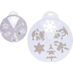 Skabelon med Vintermotiver, Ø30 cm,