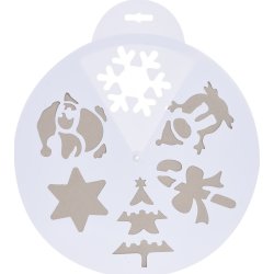 Skabelon med Vintermotiver, Ø30 cm,