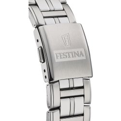 FESTINA WATCHES Multifunktion Herreur, blå/stål