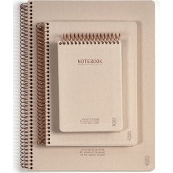 Kozo Premium Notesbog | A6 | Linjeret | Sand