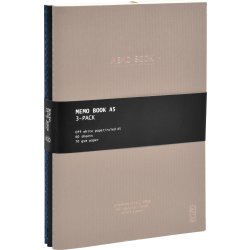 Kozo Premium Skrivehæfte | A5 | Linjeret | 3-pak