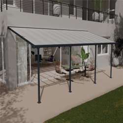 Palram Canopia Feria terr. overdæk, 21,5 m2, grå