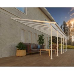 Palram Canopia Feria terr. overdæk, 4x8,5m, hvid