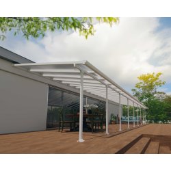 Palram Canopia Feria terr. overdæk, 4x12,7m, hvid