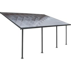 Palram Canopia Feria terr. overdæk, 4x6m, grå
