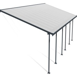 Palram Canopia Feria terr. overdæk, 4x8,5m, grå