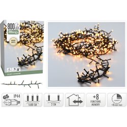 Lyskæde m/800 LED, 16 meter, varm hvid
