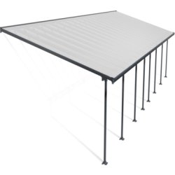 Palram Canopia Feria terr. overdæk, 4x12,1m, grå