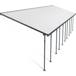 Palram Canopia Feria terr. overdæk, 4x14,5m, grå