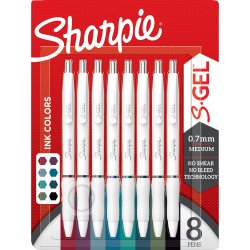 Sharpie S-Gel Rollerpen | 8 assorterede farver