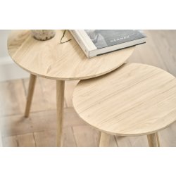Noble Denmark Bosca Sofaborde Ø40+Ø50cm, eg, natur