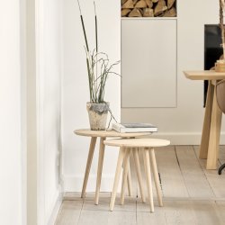 Noble Denmark Bosca Sofaborde Ø40+Ø50cm, eg, natur