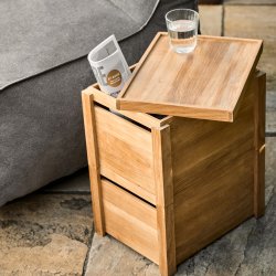 Noble Denmark Opbevaringsbokse m. låg, teak