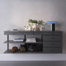 Elfa Decor lav skuffefront, B60, birk