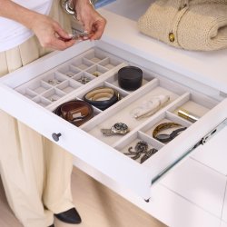 Elfa Decor flad knop, mat sort