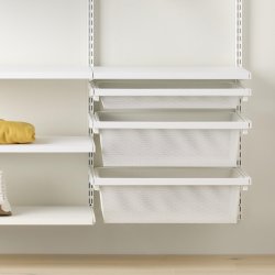 Elfa Decor dyb meshkurv, B60/D40, mat hvid