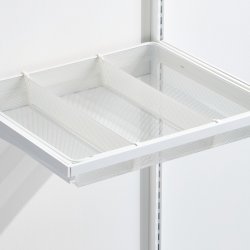 Elfa Decor lav rumdeler meshkurv, D40, hvid, 2 stk