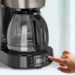 Black+decker Kaffemaskine LCD 12 Kopper, sort