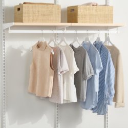 Elfa Decor bøjlestang, B62,5, mat hvid
