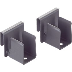 Elfa Decor bøjlestang sideholder, mat grå, 2 stk