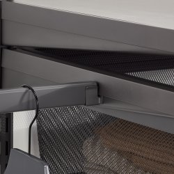 Elfa Decor bøjlestang sideholder, mat grå, 2 stk