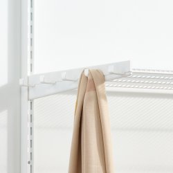 Elfa Decor knagerække, D40, mat hvid