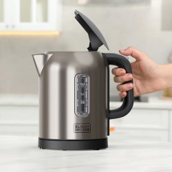 Black+decker Elkedel 1L 2200W, Børstet Stål