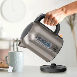 Black+decker Elkedel 1L 2200W, Børstet Stål