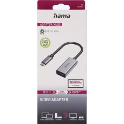 Hama lyd adapter USB-C to HDMI ultra-HD