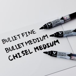 Pilot V-Board Master WB Marker | M skrå | Sort