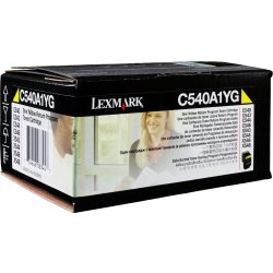 Lexmark C540A1YG lasertoner, gul, 1000s