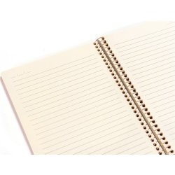 Kozo Premium Notesbog | A4 | Linjeret | Sand