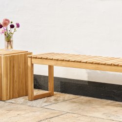 Noble Denmark Langelinie Bænk L90 cm, teak