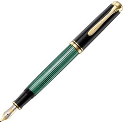 Pelikan Souverän 400 Fyldepen, EF, black/green