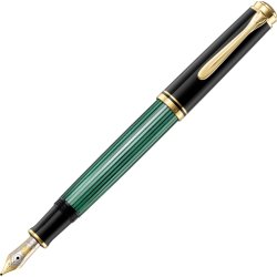 Pelikan Souverän 400 Fyldepen, F, black/green