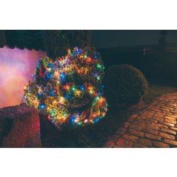 Lyskæde m/200 LED, 19,9m, flere farvet