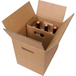 Flaske transportkasse | Inderkasse | 6 x 33cl/50cl