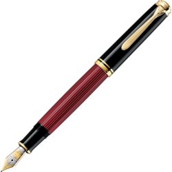 Pelikan Souverän 800 Fyldepen, F, black/red