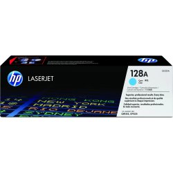 HP no 128A CE321A lasertoner, blå