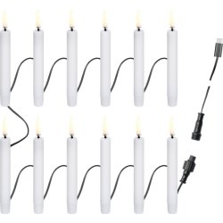 UYUNI LED 12 Juletræs lys, USB-C, hvid, B1,3xH11cm