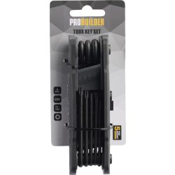 Probuilder Stiftnøglesæt foldbart Torx 8 stk.