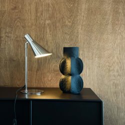 Dyberg Larsen DL12 Gulvlampe & Minibordlampe, krom