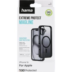 Hama Mobilcover Protect iPhone 16 MagCase, Sort
