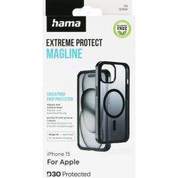 Hama Mobilcover Protect iPhone 15 MagCase, Sort